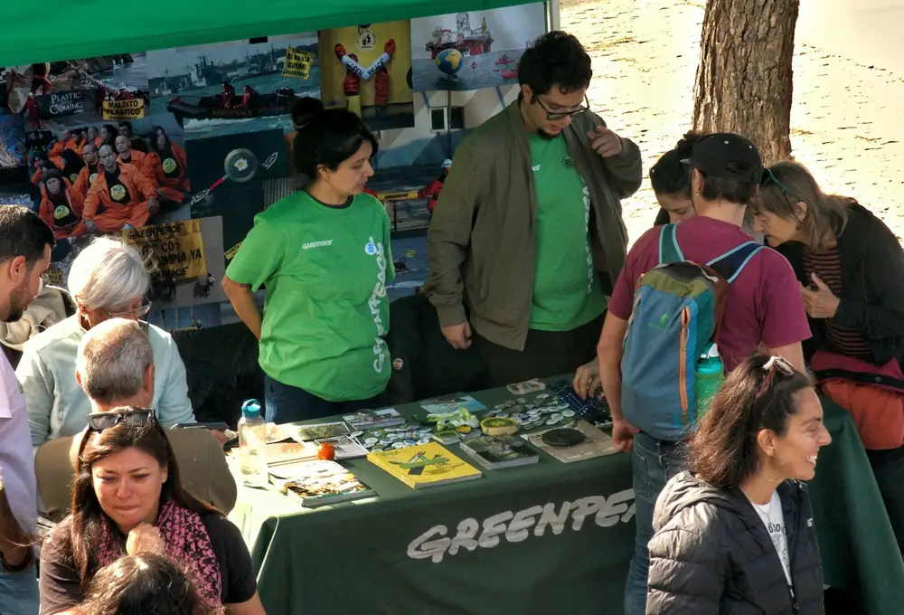 Nonprofit volunteers serving and engaging with their community