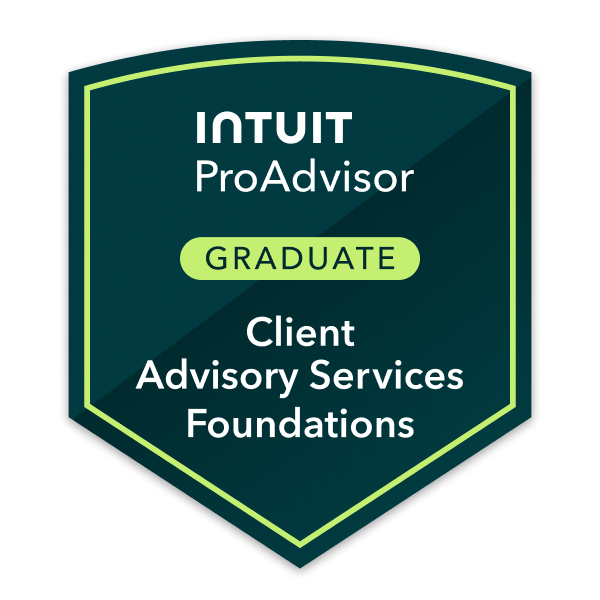 Intuit ProAdvisor Client Advisory Services Foundations Graduate